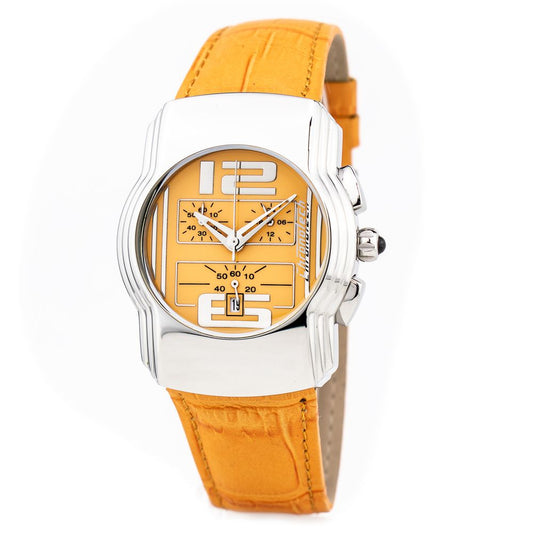 Chronotech Orange Leather Watch $188.00 Chronotech Luzworld