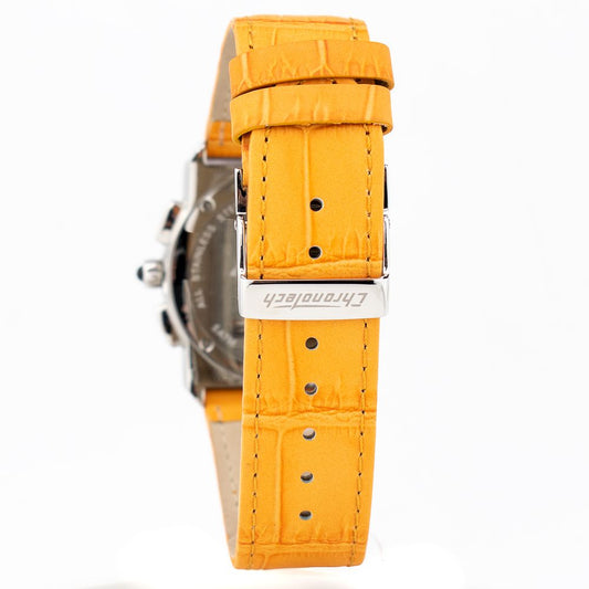 Chronotech Orange Leather Watch $188.00 Chronotech Luzworld