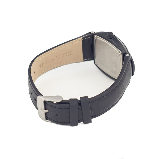 Chronotech Black Leather Watch $140.00 Chronotech Luzworld