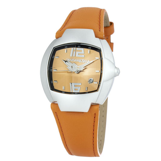Chronotech Orange Leather Watch $139.00 Chronotech Luzworld