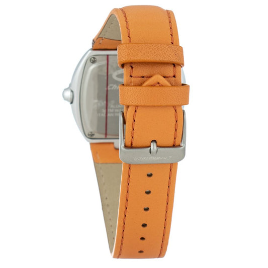 Chronotech Orange Leather Watch $139.00 Chronotech Luzworld