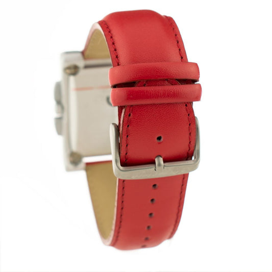 Chronotech Red Leather Watch $162.00 Chronotech Luzworld
