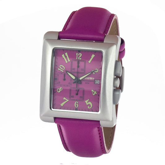 Chronotech Purple Leather Watch $432.00 Chronotech Luzworld