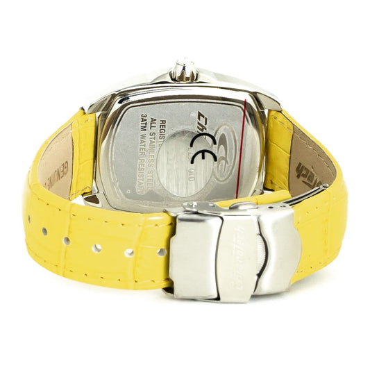 Chronotech Yellow Leather Watch $161.00 Chronotech Luzworld