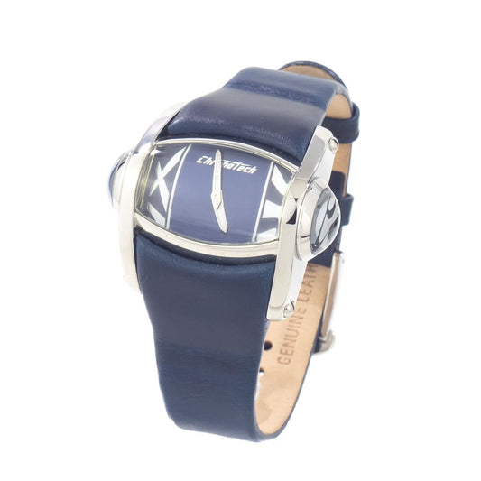 Chronotech Blue Leather Watch $173.00 Chronotech Luzworld