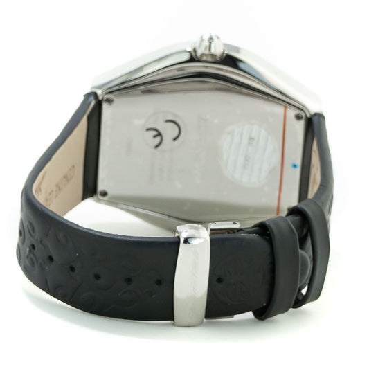 Chronotech Black Leather Watch $472.00 Chronotech Luzworld