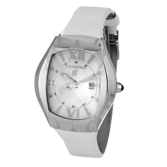 Chronotech White Leather Watch $173.00 Chronotech Luzworld