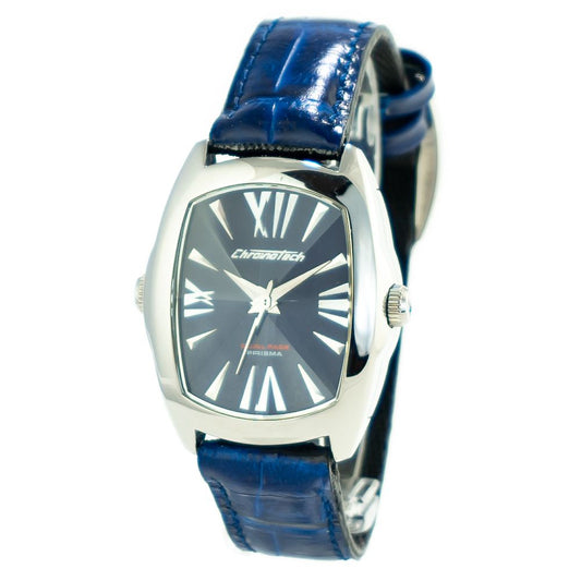 Chronotech Black Leather Watch $181.00 Chronotech Luzworld