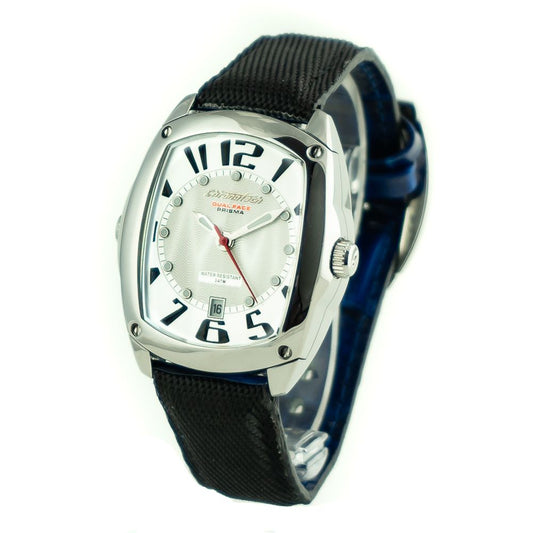 Chronotech Black Leather Watch $181.00 Chronotech Luzworld