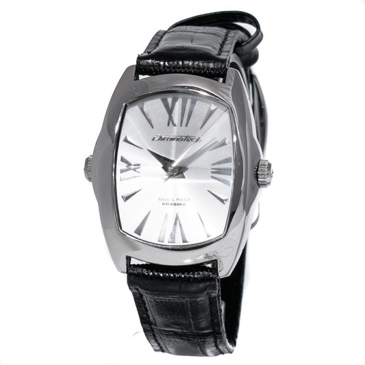 Chronotech Black Leather Watch $188.00 Chronotech Luzworld