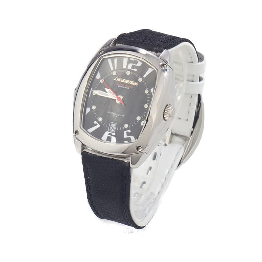 Chronotech Black Leather Watch $180.00 Chronotech Luzworld