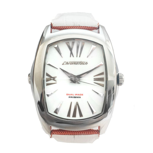 Chronotech Orange Leather Watch $192.00 Chronotech Luzworld
