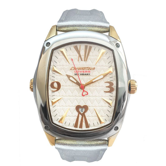 Chronotech Gold Leather Watch $201.00 Chronotech Luzworld