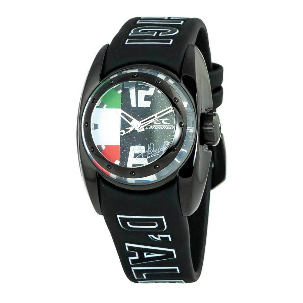 Chronotech Black Rubber Watch $173.00 Chronotech Luzworld