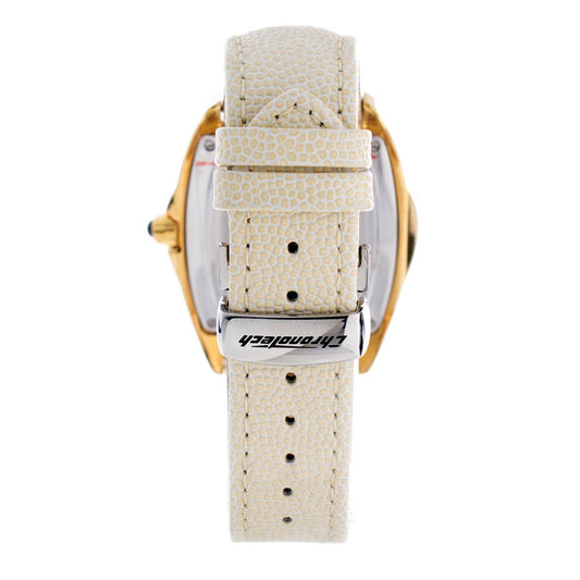 Chronotech Beige Leather Watch $180.00 Chronotech Luzworld