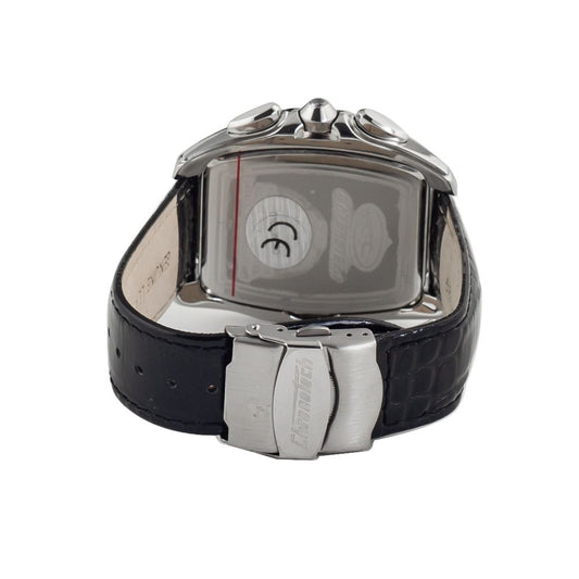 Chronotech Black Leather Watch $230.00 Chronotech Luzworld