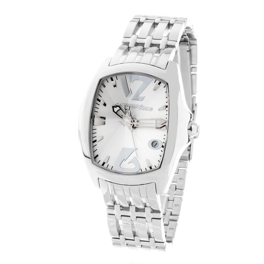 Chronotech Silver Stainless Steel Watch $190.00 Chronotech Luzworld