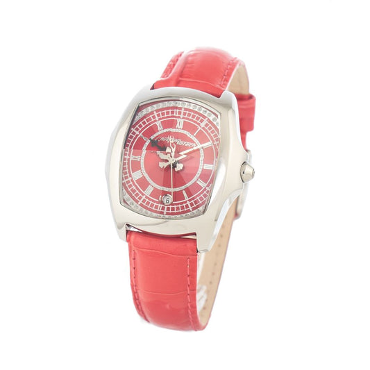 Chronotech Red Leather Watch $156.00 Chronotech Luzworld