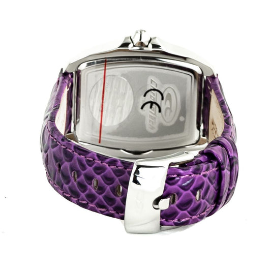 Chronotech Purple Leather Watch $176.00 Chronotech Luzworld