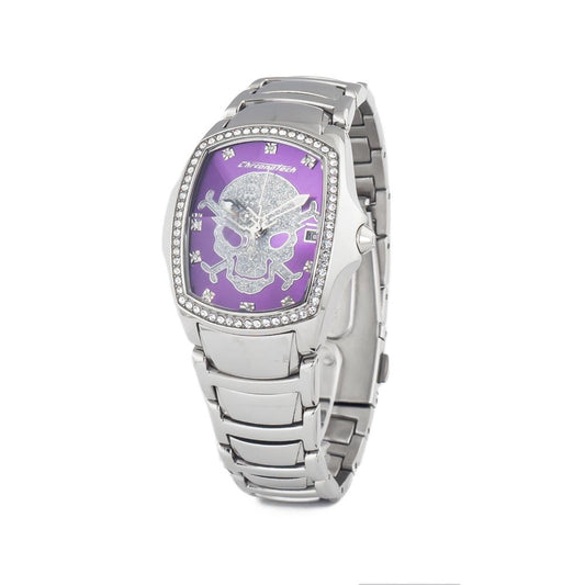 Chronotech Silver Stainless Steel Watch $204.00 Chronotech Luzworld