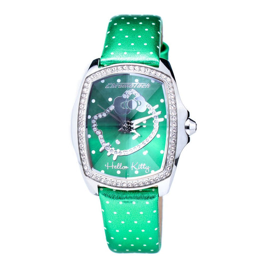 Chronotech Green Leather Watch $164.00 Chronotech Luzworld