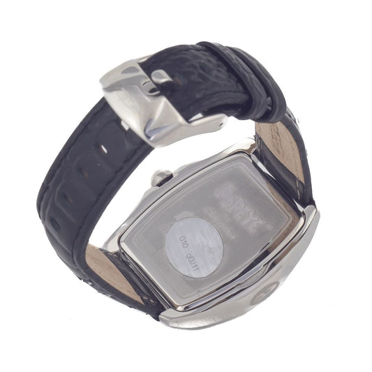 Chronotech Black Leather Watch $180.00 Chronotech Luzworld