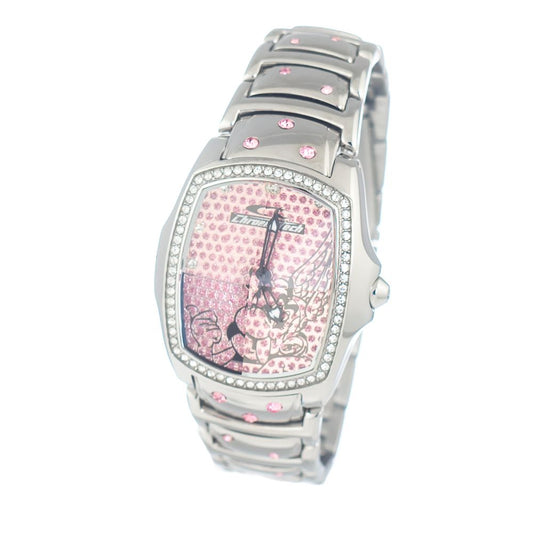 Chronotech Silver Stainless Steel Watch $203.00 Chronotech Luzworld