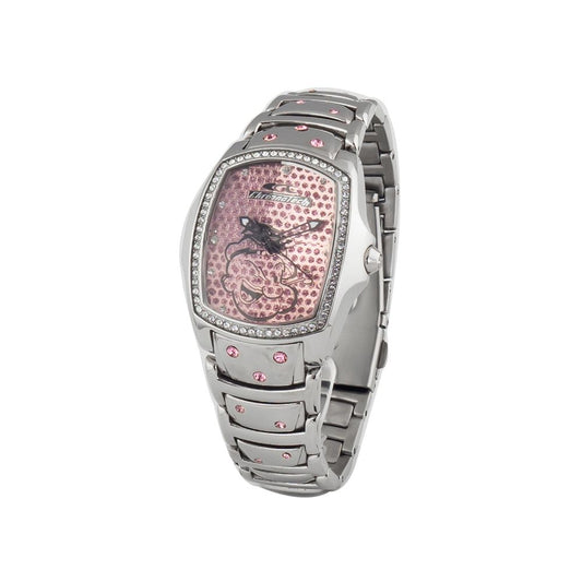Chronotech Silver Stainless Steel Watch $203.00 Chronotech Luzworld