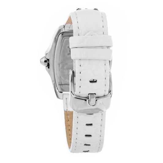 Chronotech White Leather Watch $180.00 Chronotech Luzworld
