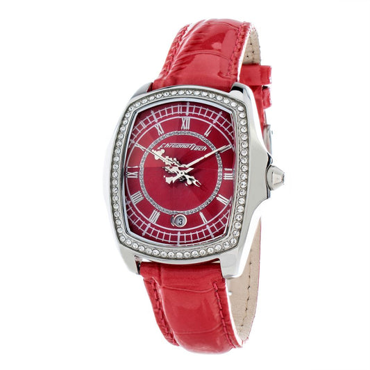 Chronotech Silver Leather Watch $164.00 Chronotech Luzworld
