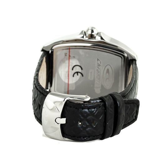 Chronotech Black Leather Watch $173.00 Chronotech Luzworld