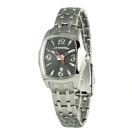 Chronotech Silver Stainless Steel Watch $181.00 Chronotech Luzworld