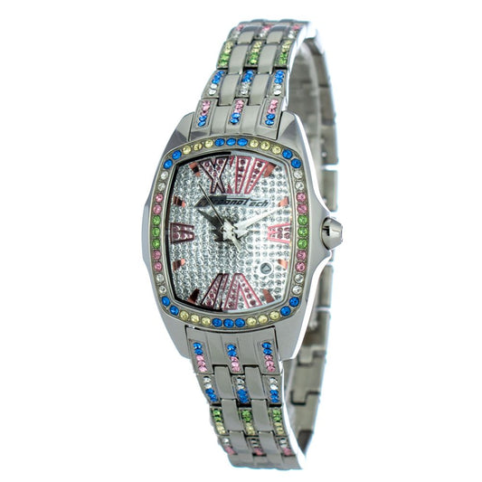Chronotech Silver Stainless Steel Watch $432.00 Chronotech Luzworld