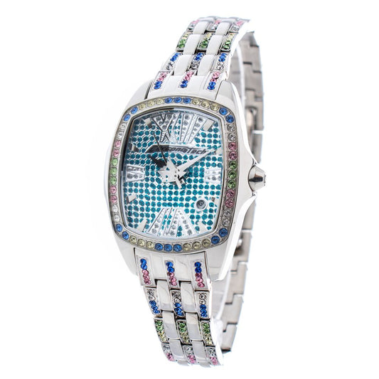 Chronotech Silver Stainless Steel Watch $432.00 Chronotech Luzworld