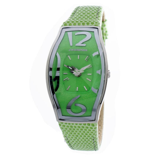 Chronotech Green Leather Watch $210.00 Chronotech Luzworld