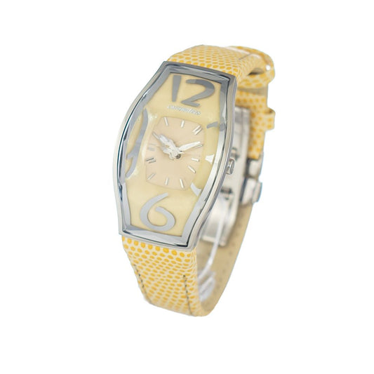 Chronotech Yellow Leather Watch $210.00 Chronotech Luzworld