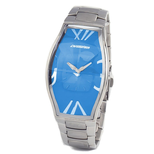 Chronotech Silver Stainless Steel Watch $210.00 Chronotech Luzworld