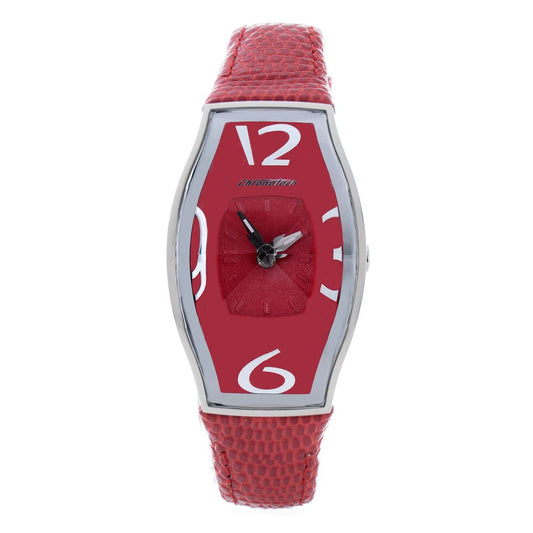 Chronotech Red Leather Watch $420.00 Chronotech Luzworld