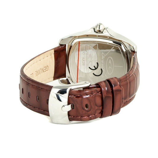 Chronotech Brown Leather Watch $164.00 Chronotech Luzworld