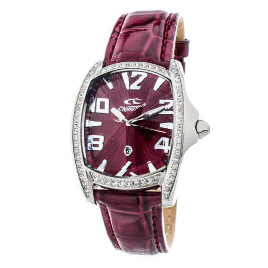 Chronotech Red Leather Watch $164.00 Chronotech Luzworld