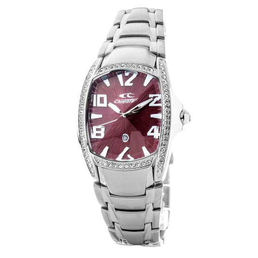 Chronotech Silver Stainless Steel Watch $210.00 Chronotech Luzworld