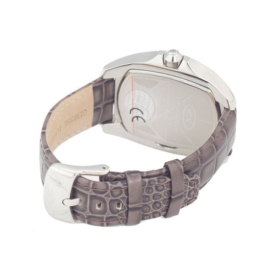 Chronotech Gray Leather Watch $164.00 Chronotech Luzworld