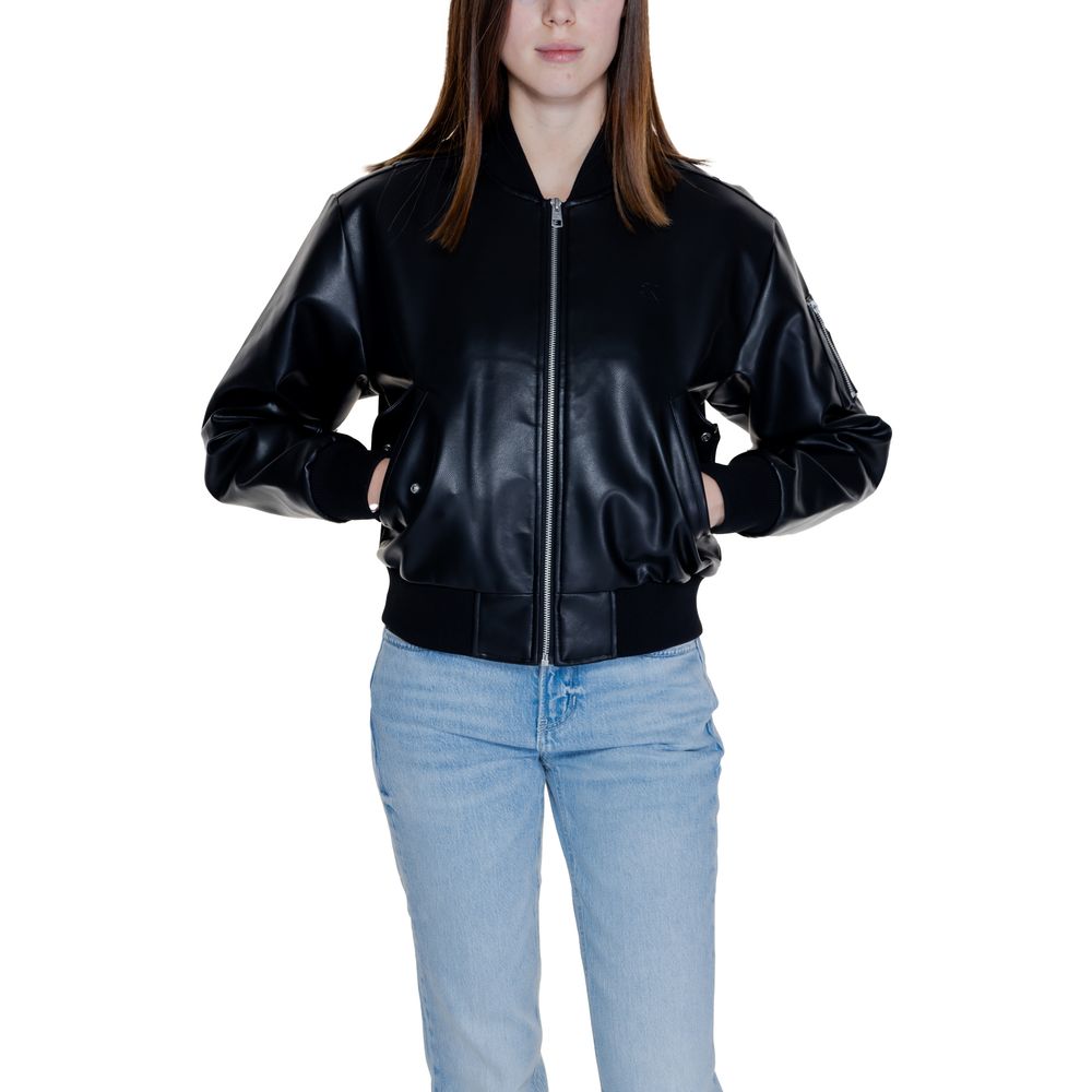 Calvin Klein Jeans Black Polyethylene Jackets & Coat $346.00 Calvin Klein Jeans Luzworld