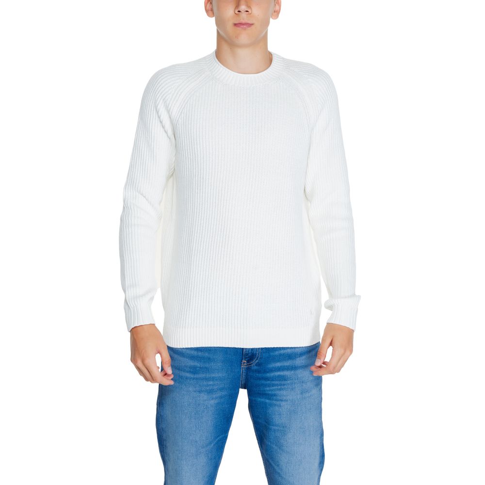 Calvin Klein Jeans White Organic Cotton Sweater $238.00 Calvin Klein Jeans Luzworld