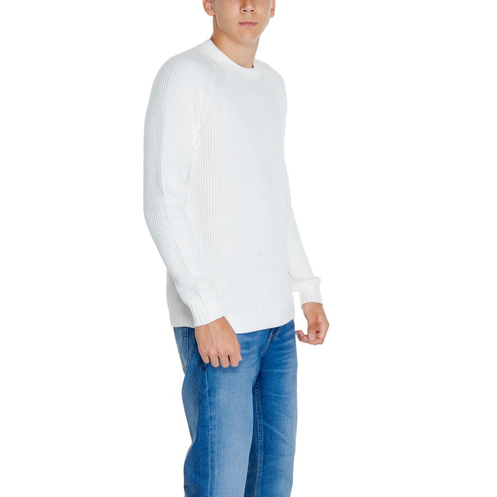 Calvin Klein Jeans White Organic Cotton Sweater $238.00 Calvin Klein Jeans Luzworld
