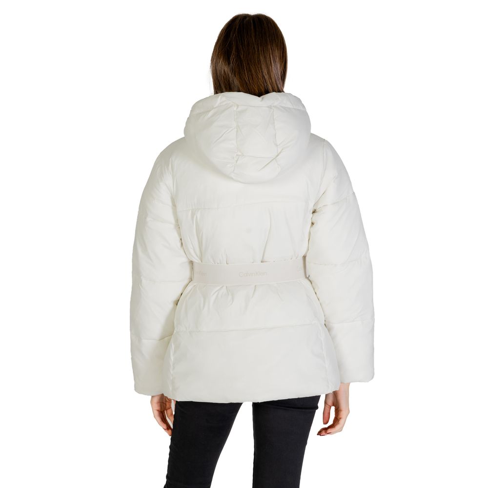 Calvin Klein Jeans Cream Nylon Jackets & Coat $555.00 Calvin Klein Jeans Luzworld