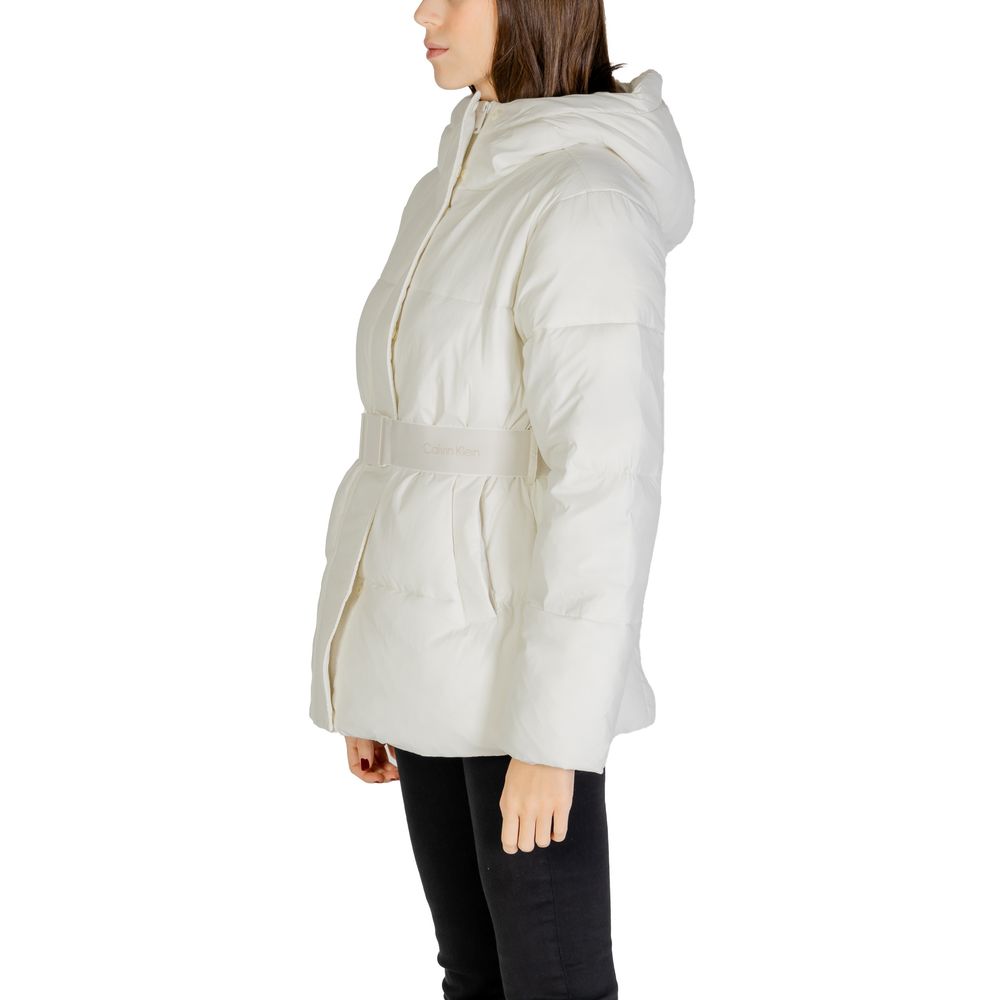 Calvin Klein Jeans Cream Nylon Jackets & Coat $555.00 Calvin Klein Jeans Luzworld