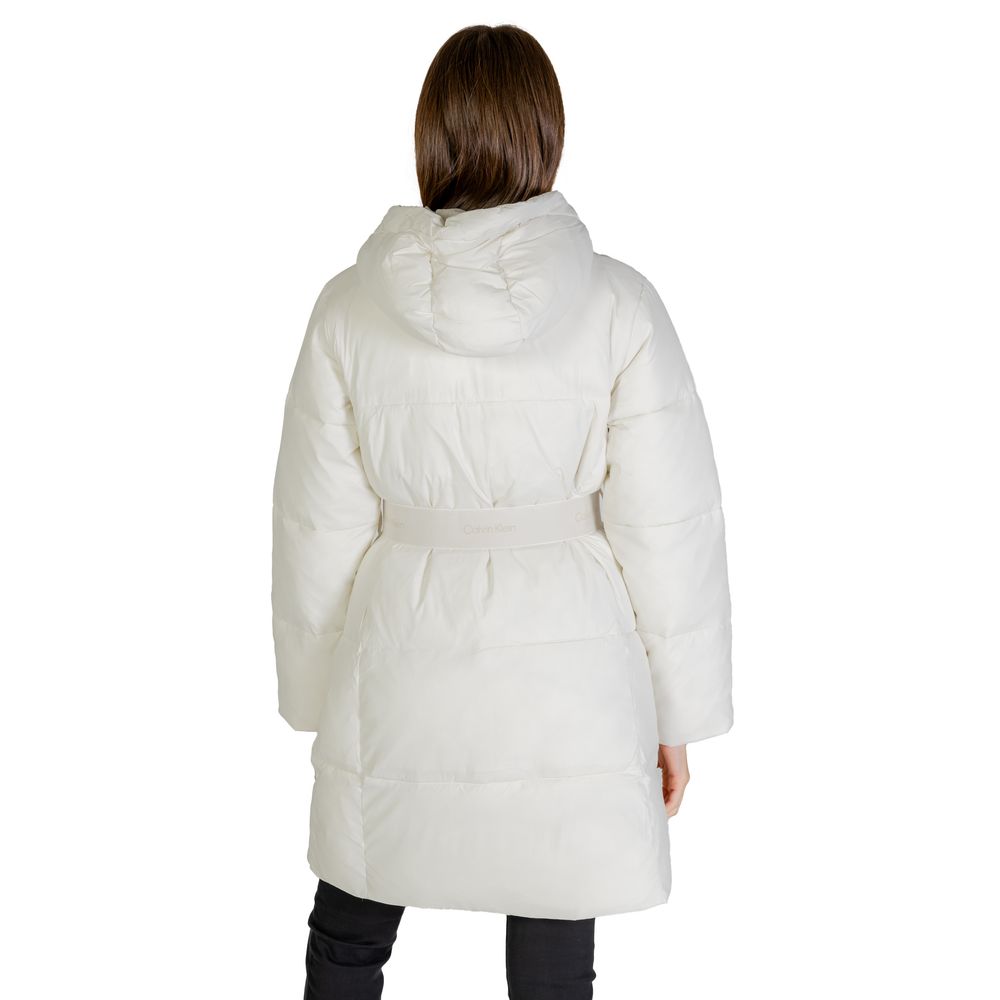 Calvin Klein Jeans Cream Nylon Jackets & Coat $670.00 Calvin Klein Jeans Luzworld