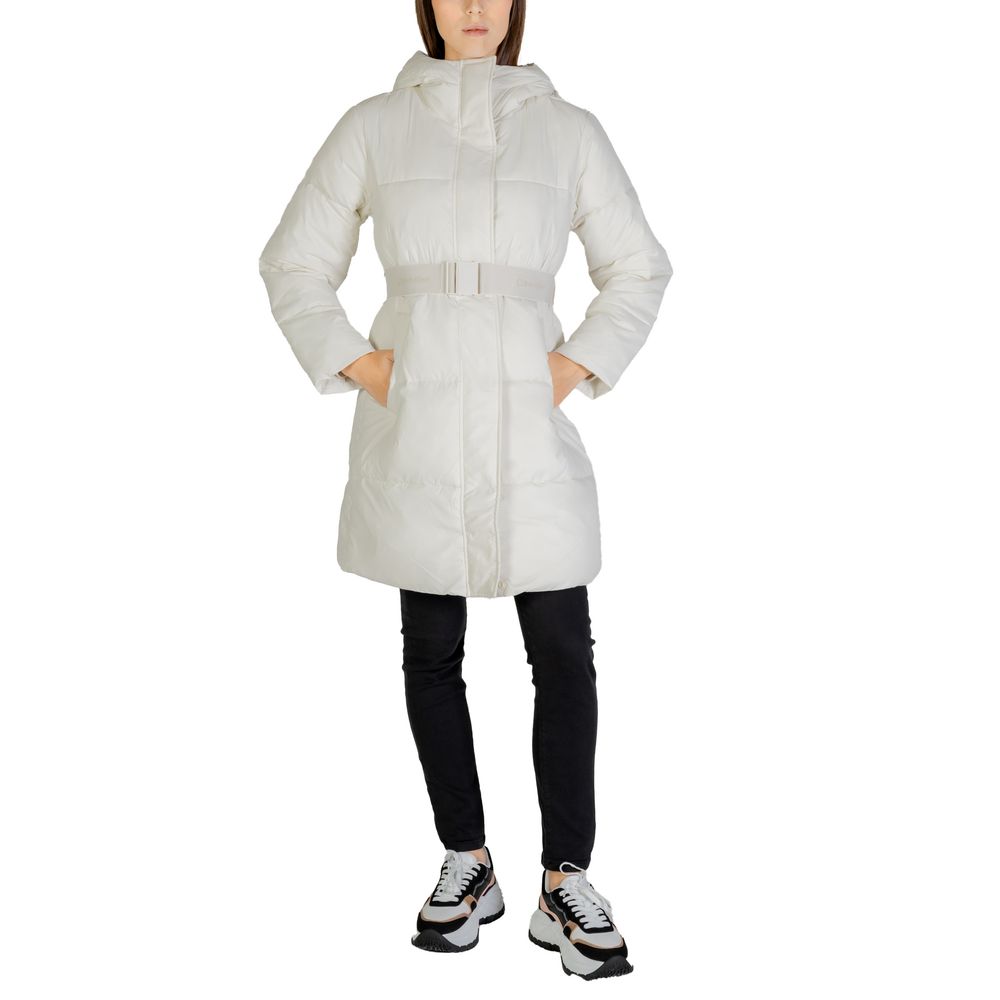 Calvin Klein Jeans Cream Nylon Jackets & Coat $670.00 Calvin Klein Jeans Luzworld