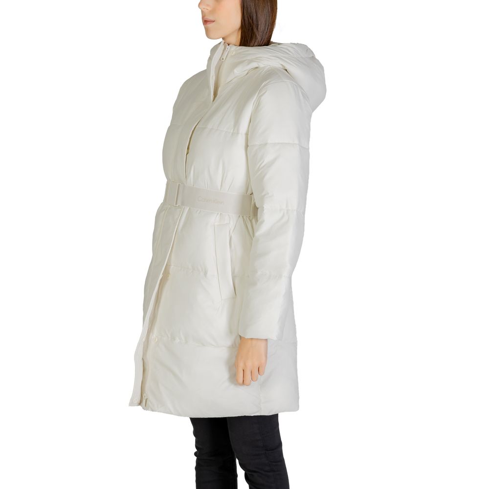 Calvin Klein Jeans Cream Nylon Jackets & Coat $670.00 Calvin Klein Jeans Luzworld